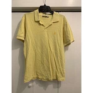 Gsus Industries YELLOW Polo Shirt ~ XL EXTRA LARGE, Fits Like L LARGE Retro Cool
